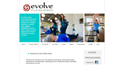 Desktop Screenshot of evolvepilatesstudio.com